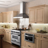 ZLINE 42" Wall Range Hood, Built-in CrownSound® Bluetooth Speakers, KL3CRN-BT-42