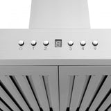ZLINE 42" Wall Range Hood, Built-in CrownSound® Bluetooth Speakers, KL3CRN-BT-42