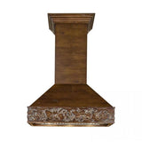 ZLINE 42" Wooden Wall Range Hood, Remote Motor, 373RR-RD-42