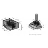 ZLINE 46" Remote Dual Blower Stainless Range Hood Insert, 721-RD-46