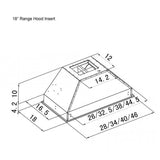 ZLINE 46" Stainless Steel Under Cabinet Range Hood Insert, 698-46