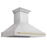 ZLINE 48" Autograph DuraSnow Stainless Steel Hood 8654SNZ-48-G