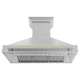 ZLINE 48" Autograph DuraSnow Stainless Steel Hood 8654SNZ-48-G