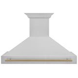 ZLINE 48" Autograph DuraSnow Stainless Steel Range Hood 8654SNZ-48-CB