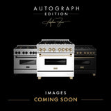 ZLINE 48" Autograph Rangetop, Black Stainless, Gold Accents, RTBZ-48-G