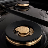 ZLINE 48" Autograph Rangetop, Stainless, Gold Accents, RTZ-48-G