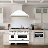 ZLINE 48" Autograph Stainless Wall Range Hood, 8654STZ-WM48-CB