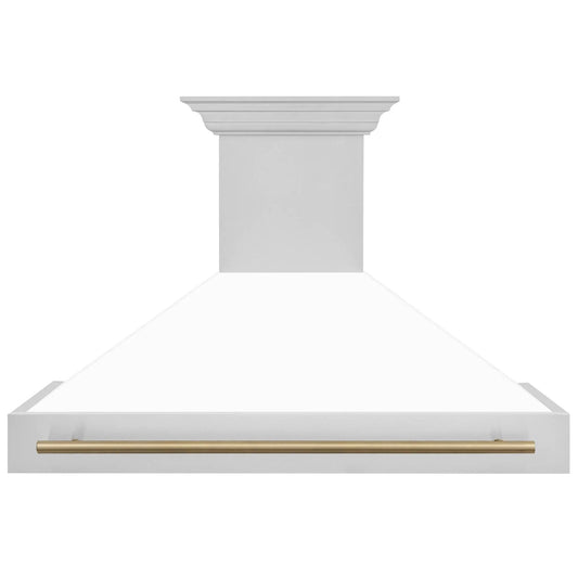 ZLINE 48" Autograph Stainless Wall Range Hood, 8654STZ-WM48-CB