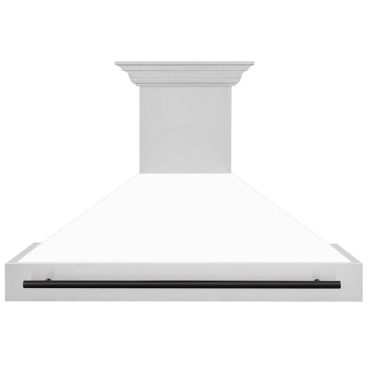 ZLINE 48" Autograph Stainless Wall Range Hood, 8654STZ-WM48-MB