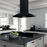 ZLINE 48" Ceramic Rangetop in Black Stainless with 7 Gas Burners, RTB-48
