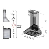 ZLINE 48" Copper Wall Range Hood 8667C-48