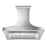 ZLINE 48" Designer Snow Stainless Finish Wall Range Hood, 8632S-48