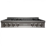ZLINE 48 in. Porcelain Rangetop in Snow Stainless, 7 Gas Burners, RTS-48