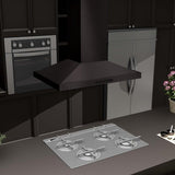 ZLINE 48" Island Range Hood in Black Stainless Steel, BSGL2iN-48