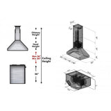 ZLINE 48" Remote Dual Blower Stainless Island Range Hood, 597i-RD-48