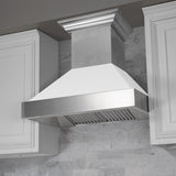 ZLINE 48" Snow Finish Wall Range Hood, White Matte Shell, 8654WM-48