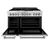 ZLINE 48" Stainless Steel 6.0 cu.ft. 7 Gas Burner/Electric Oven Range with Griddle RA48