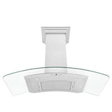 ZLINE 48" Wall Range Hood, Snow Finish Stainless & Glass, 8KN4S-48