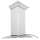 ZLINE 48" Wall Range Hood, Snow Finish Stainless & Glass, 8KN4S-48