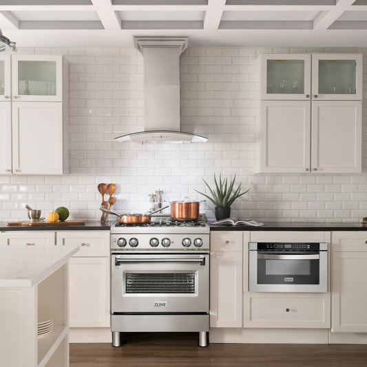 ZLINE 48" Wall Stainless Range Hood, Bluetooth Speakers, KN4CRN-BT-48