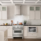 ZLINE 48" Wall Stainless Range Hood, Bluetooth Speakers, KN4CRN-BT-48