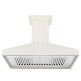 ZLINE 48" Wooden Wall Mount Range Hood in Cottage White, KPTT-48