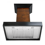 ZLINE 48" Wooden Wall Range Hood, Crown Molding KBAR-48