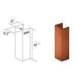 ZLINE 5' Range Hood Chimney Extension, Ceilings up to 12.5' 8KBC-E