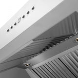 ZLINE 54" Professional Wall Range Hood, Built-in CrownSound® Bluetooth Speakers, 697CRN-BT-54