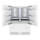 ZLINE 60" 32.2 cu. Ft. Panel Ready Built-In 4-Door French Door Refrigerator with Internal Water and Ice Dispenser RBIV-60