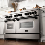 ZLINE 60" Autograph Edition, 7.4 cu. ft. Dual Fuel Range, RAZ-60-MB