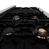 ZLINE 60" Autograph Edition, 7.4 cu. ft. Dual Fuel Range, RAZ-60-MB