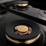 ZLINE 60" Autograph Edition Dual Fuel Range, DuraSnow, RASZ-SN-60-MB