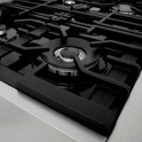 ZLINE 60" Dual Fuel Range, DuraSnow Stainless, RAS-SN-60