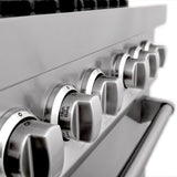 ZLINE 60" Dual Fuel Range In Stainless Steel, Brass Burners, RA-BR-60