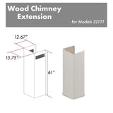 ZLINE 61" Wooden Chimney Extension for Ceilings up to 12.5', 321TT-E