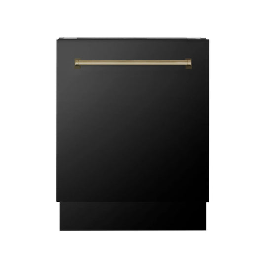 ZLINE Autograph 24" Dishwasher Black Stainless, DWVZ-BS-24-CB