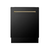 ZLINE Autograph 24" Dishwasher Black Stainless, DWVZ-BS-24-CB