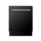 ZLINE Autograph 24" Dishwasher Black Stainless, DWVZ-BS-24-G