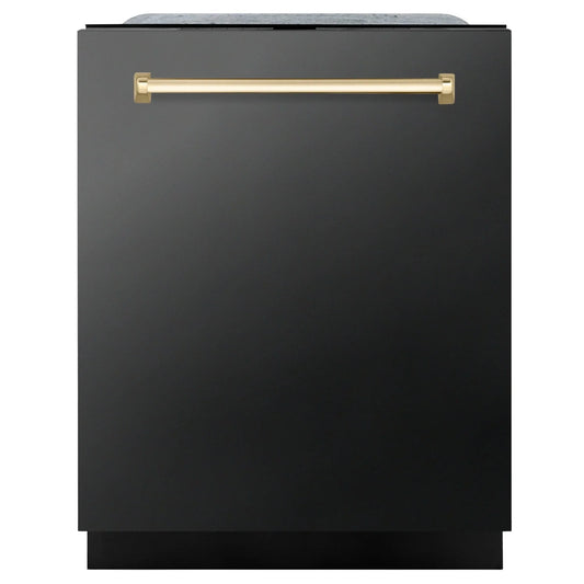 ZLINE Autograph Edition 24" Dishwasher Black Stainless, DWMTZ-BS-24-G
