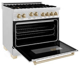 ZLINE Autograph Edition 36" Dual Fuel Range, Gold Accents, RAZ-36-G