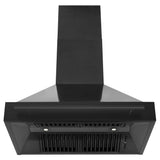 ZLINE Black Stainless Steel Range Hood with Black Stainless Steel Handle - BS655-30-BS