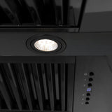 ZLINE Black Stainless Steel Range Hood with Black Stainless Steel Handle - BS655-48-BS