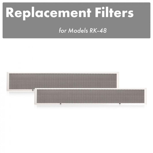 ZLINE Charcoal Filters (Set-2)-48" Under Cabinet Range Hoods, CF-RK-48