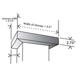 ZLINE Crown Molding #2 for Wall Range Hood, CM2-KECOM