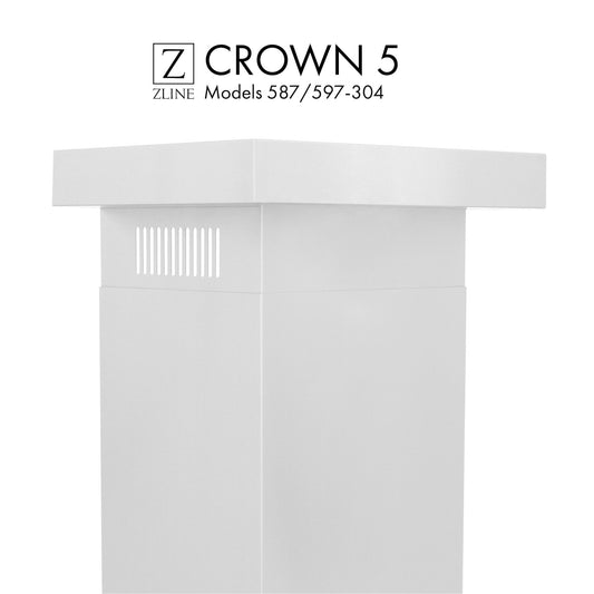 ZLINE Crown Molding 5 for Wall Range Hood, CM5-667/697-304