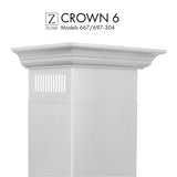 ZLINE Crown Molding Profile 6 Wall Mount RangeHood CM6-667/697-304