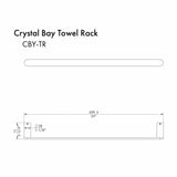 ZLINE Crystal Bay Towel Rail CBY-TR-CH