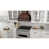 ZLINE 30" Wooden Wall Range Hood, Crown Molding 369WH-30
