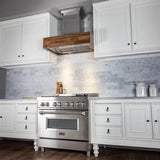 ZLINE 30" Wooden Wall Mount Range Hood Butcher Block, 681W-30